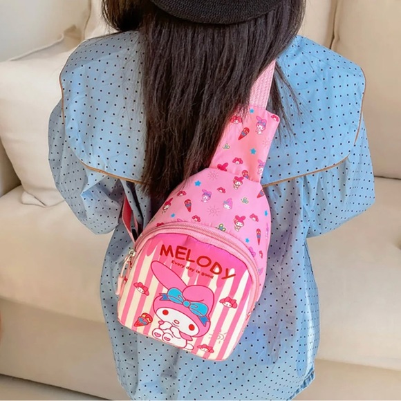 Adorable Kawaii Sanrio Children's Chest Bag - Tiny Backpack - Picture 8 of 15